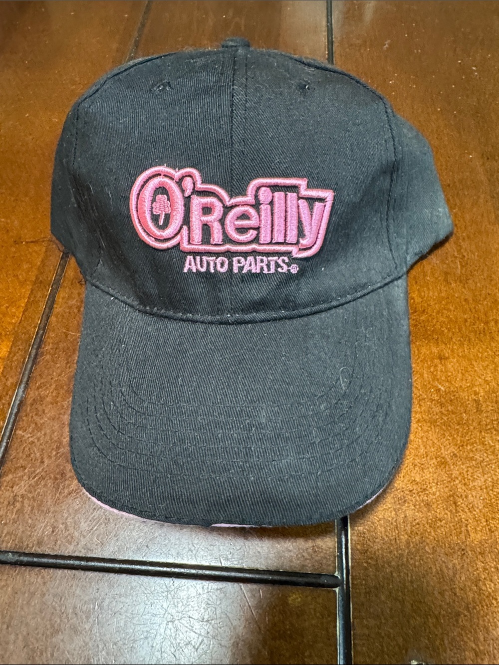 Ladies O’Reilly Black Cap with Pink Logo - Women's Hat